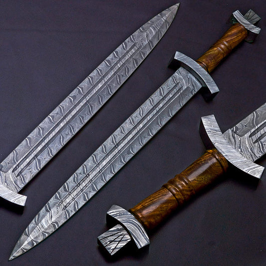 Knights swords and Viking helmets 