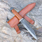 Hand Forged Troll Seax - Seax Knife and Sheath