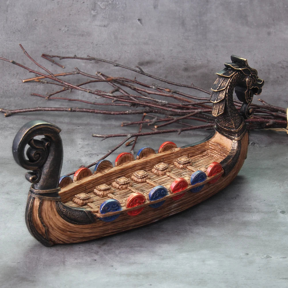 2022 New Style Viking Dragon Boat with shield and seat and many detail as vikings gift