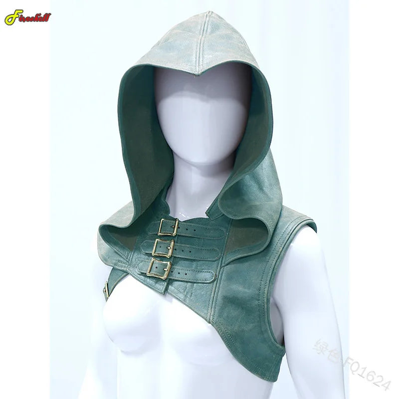 Men Medieval Viking Warrior Aristocrat Halloween Costumes Accessories Knight Shawl Cape Women Renaissance Cosplay Hooded Armor