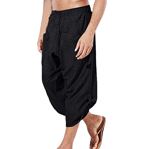 Men's Medieval Pants Viking Pirate Costume Trousers