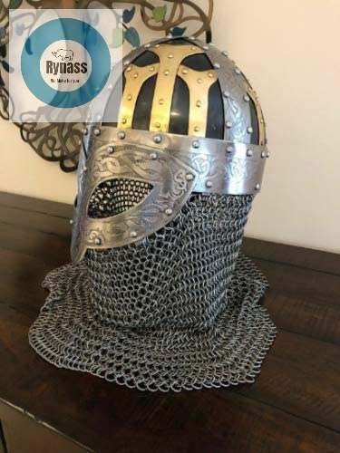 Silver Viking Helmet