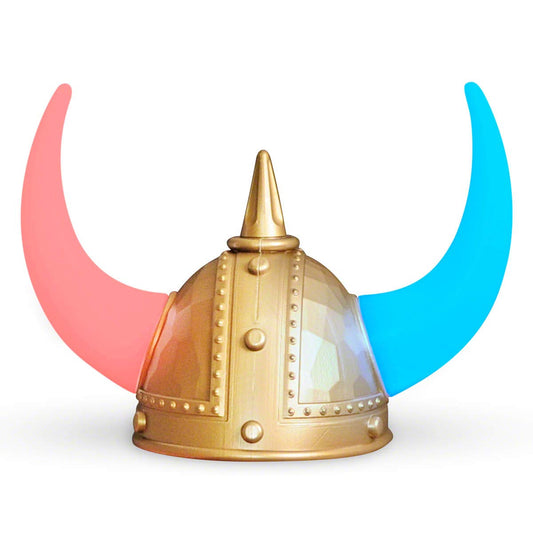 FlashingBlinkyLights Warrior Viking Helmet with LED Light Up Horns