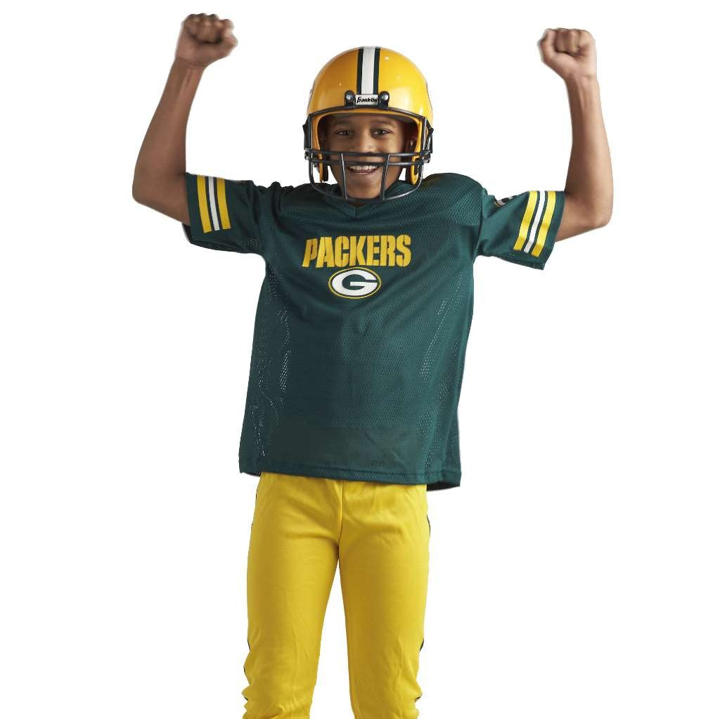 Franklin Sports NFL Youth Football Uniform Set for Boys & Girls - Includes Helmet, Jersey & Pants with Chinstrap + Numbers Minnesota Vikings Medium