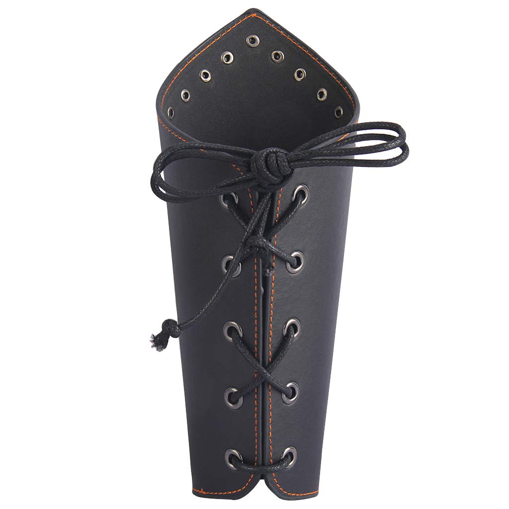 Leather Gauntlet Wristband Medieval Archery Bracers