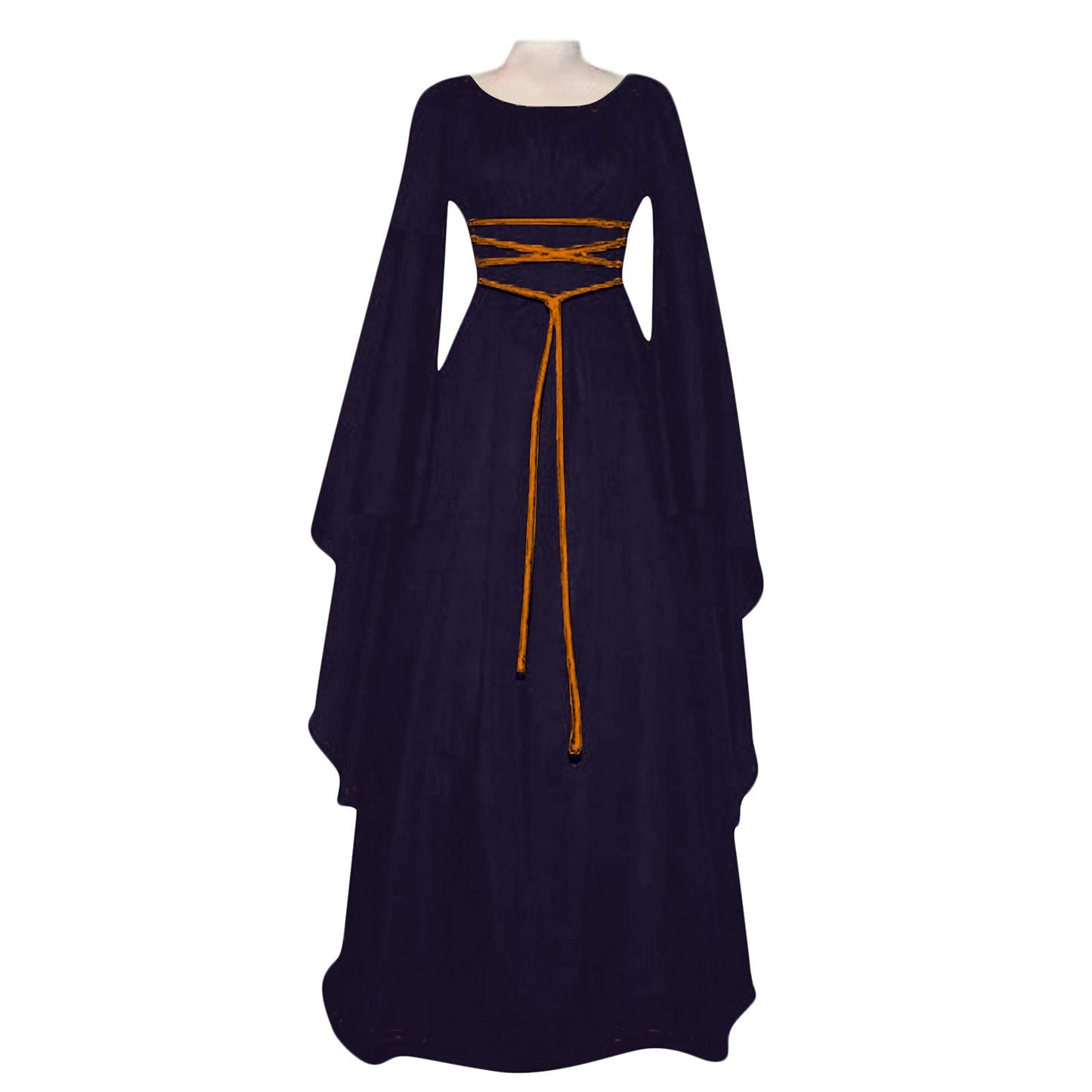 Wine Gothic Witch Medieval Wedding Dress Renaissance Dress for Women