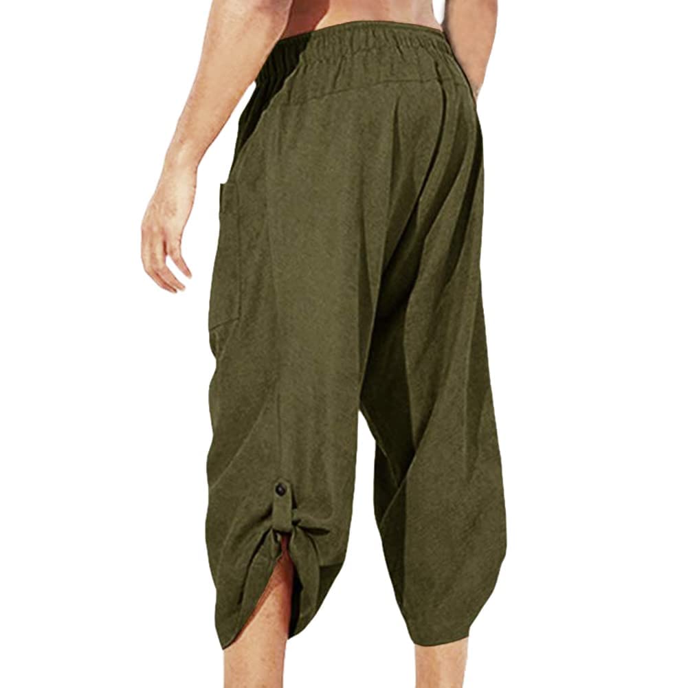 Men's Medieval Pants Viking Pirate Costume Trousers