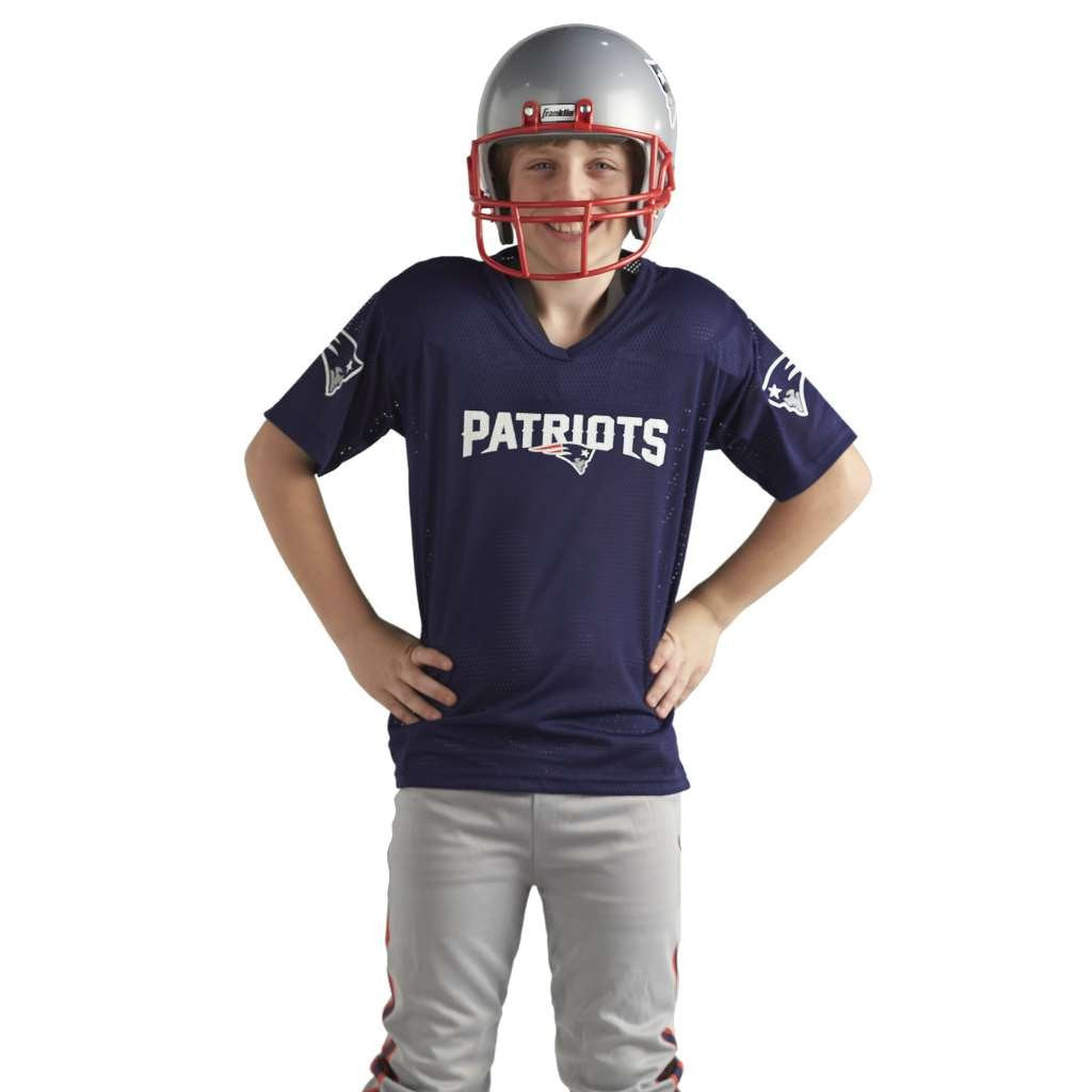 Franklin Sports NFL Youth Football Uniform Set for Boys & Girls - Includes Helmet, Jersey & Pants with Chinstrap + Numbers Minnesota Vikings Medium