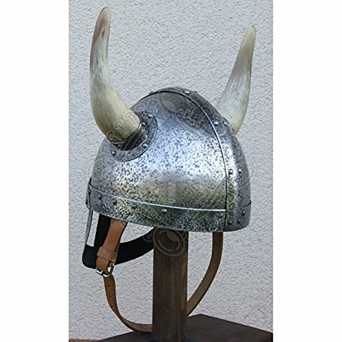 Medieval Horned Viking helmet