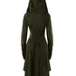 Womens Renaissance Costumes Hooded Robe Lace Up