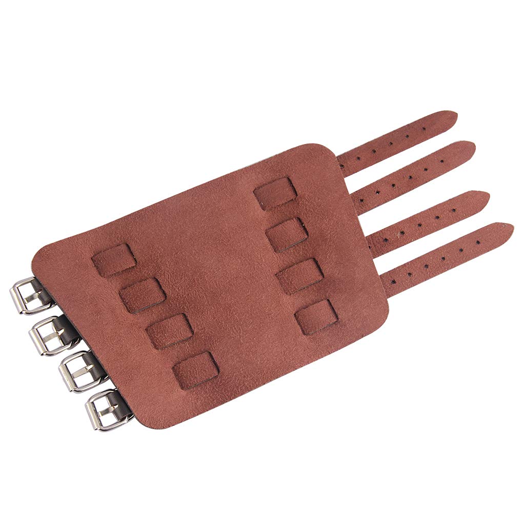 Leather Gauntlet Wristband Medieval Archery Bracers