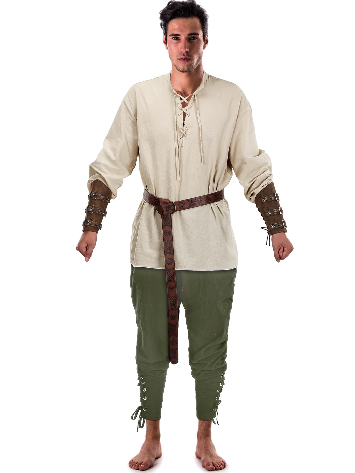 Halloween Men's Renaissance Costume Set 4 Pcs