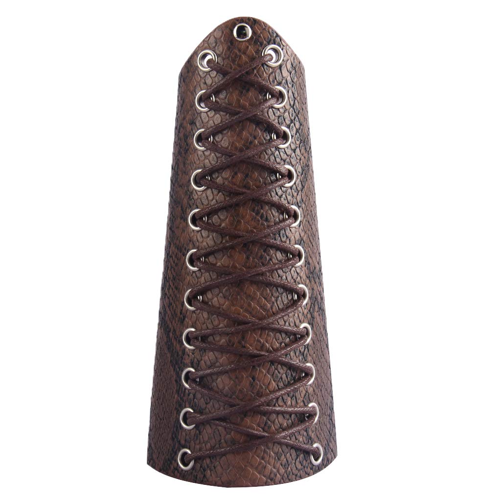 Leather Gauntlet Wristband Medieval Archery Bracers