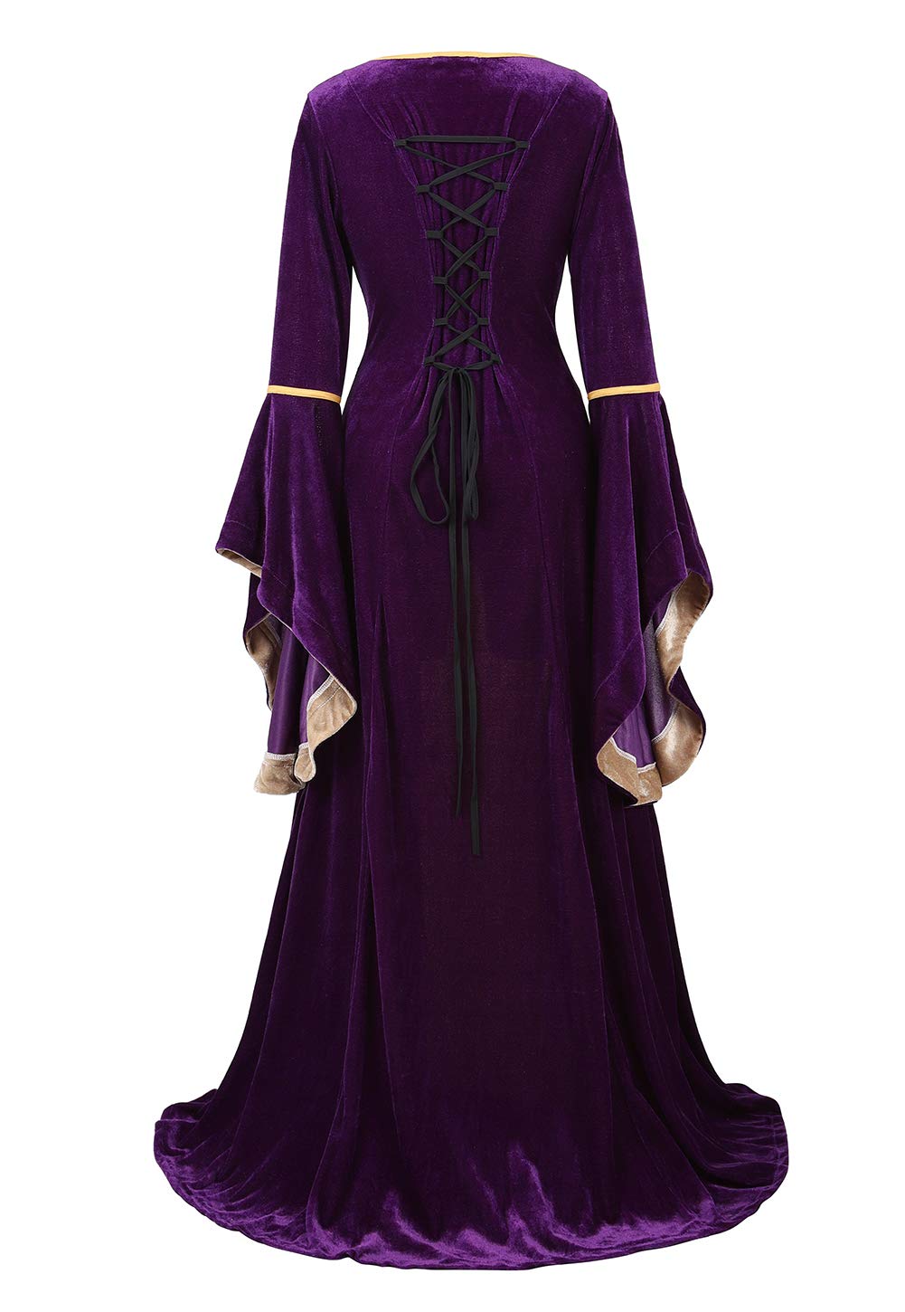 Medieval Dresses For Women Black Renaissance Dress Women Costumes Halloween Plus Size Witch Costume X-Small Blue6508