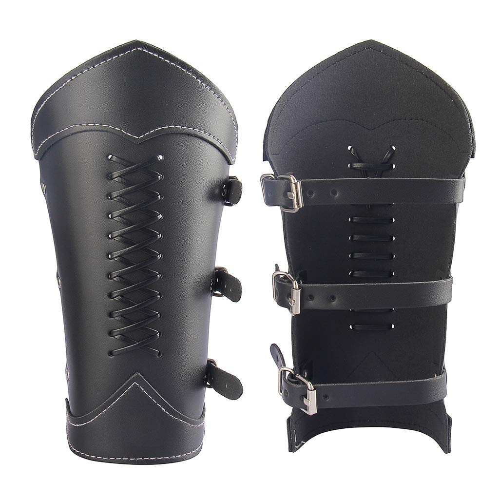 Leather Gauntlet Wristband Medieval Archery Bracers