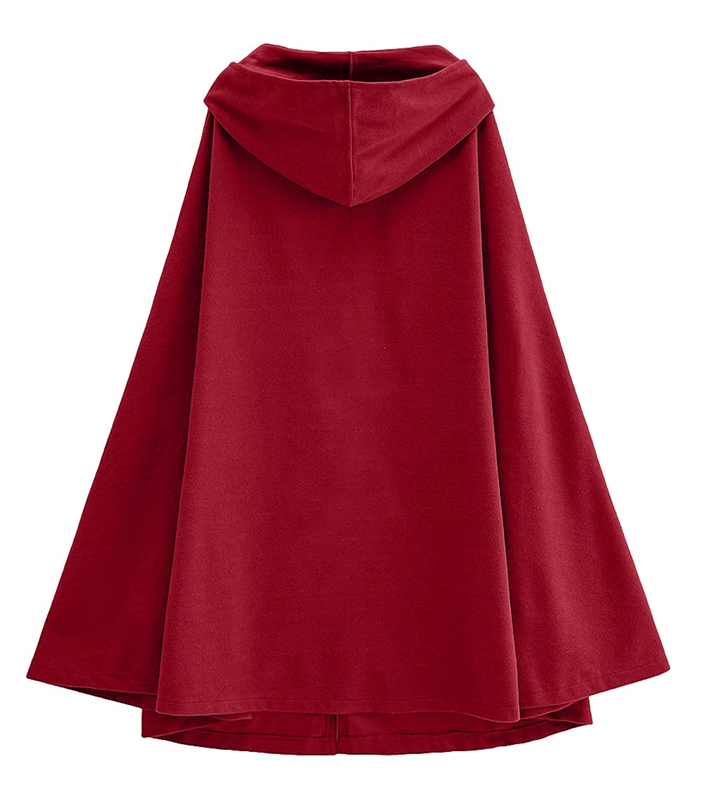 Women's Calf Length Cotton Lining Cloak