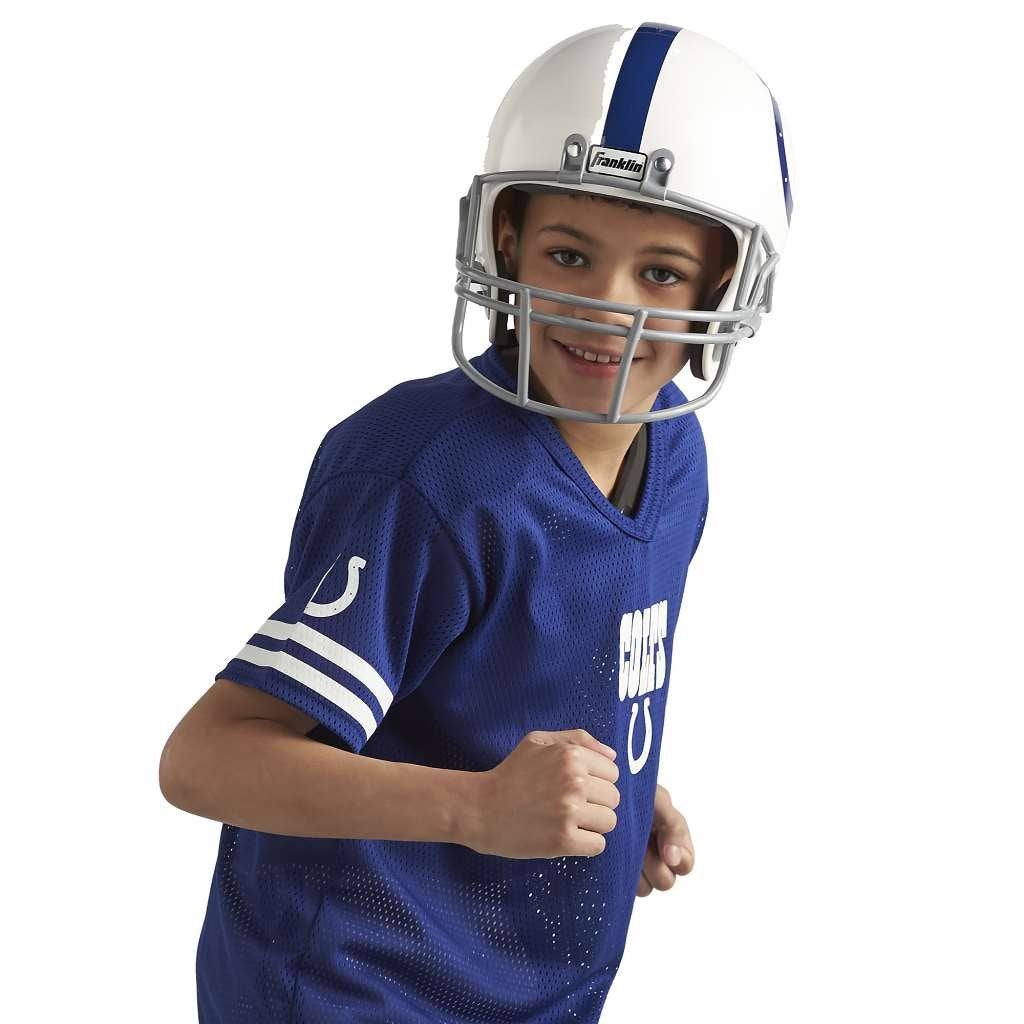 Franklin Sports NFL Youth Football Uniform Set for Boys & Girls - Includes Helmet, Jersey & Pants with Chinstrap + Numbers Minnesota Vikings Medium