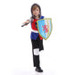 Funivals Boys Costume for Halloween Carnival，Boy Suit Role Play with Accessories Medium Viking Warrior