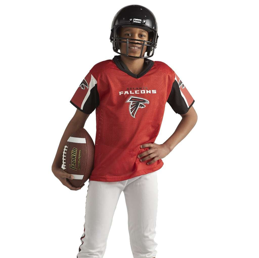 Franklin Sports NFL Youth Football Uniform Set for Boys & Girls - Includes Helmet, Jersey & Pants with Chinstrap + Numbers Minnesota Vikings Medium