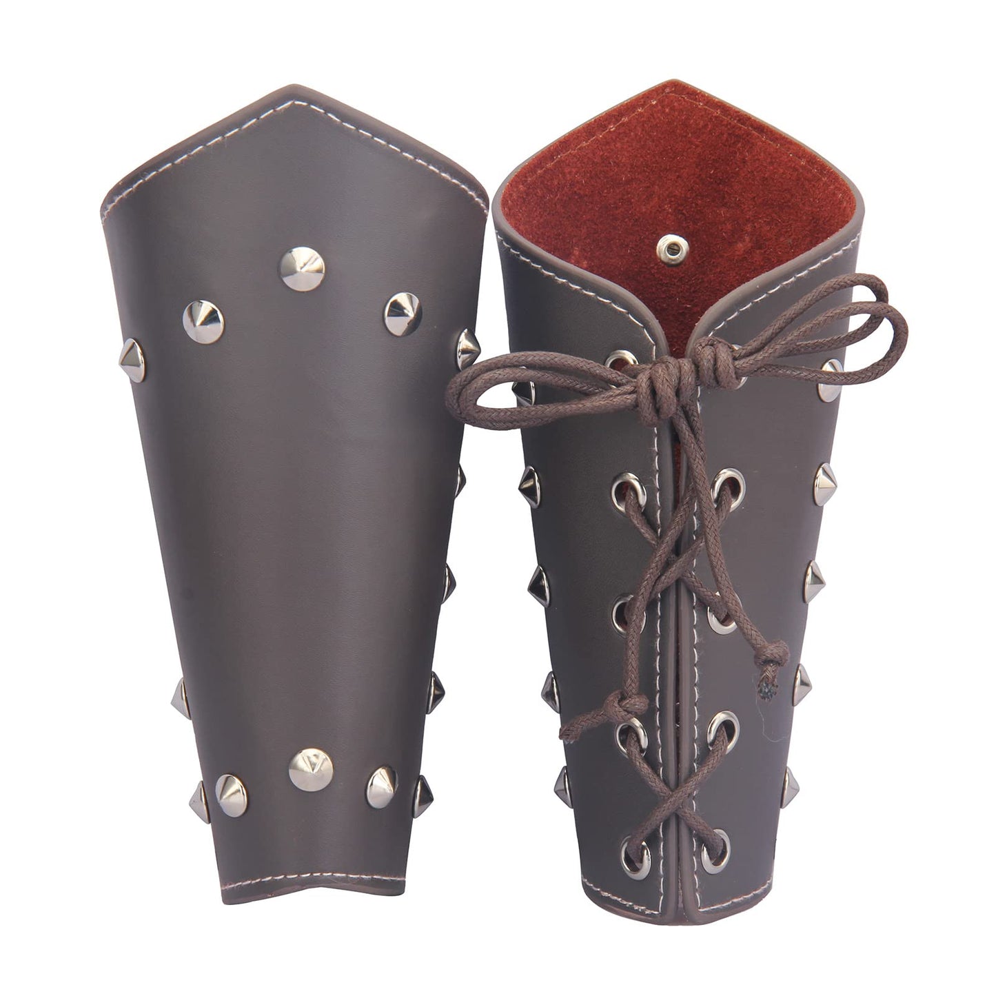 Leather Gauntlet Wristband Medieval Archery Bracers