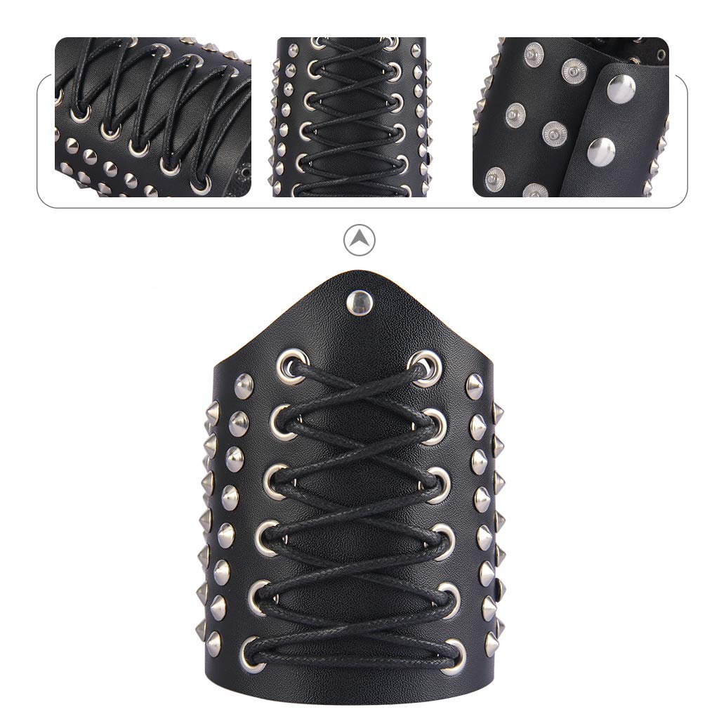 Leather Gauntlet Wristband Wrist Armor