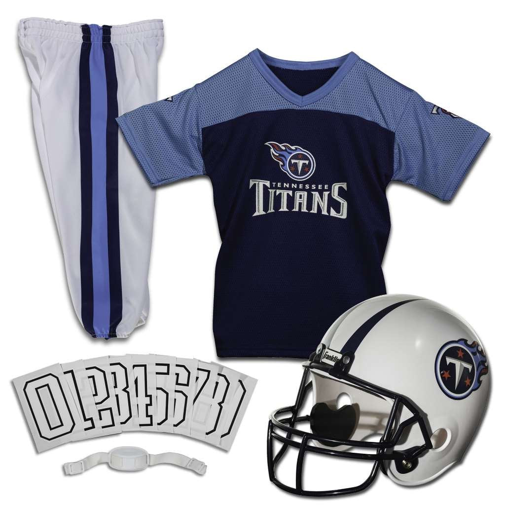 Franklin Sports NFL Youth Football Uniform Set for Boys & Girls - Includes Helmet, Jersey & Pants with Chinstrap + Numbers Minnesota Vikings Medium