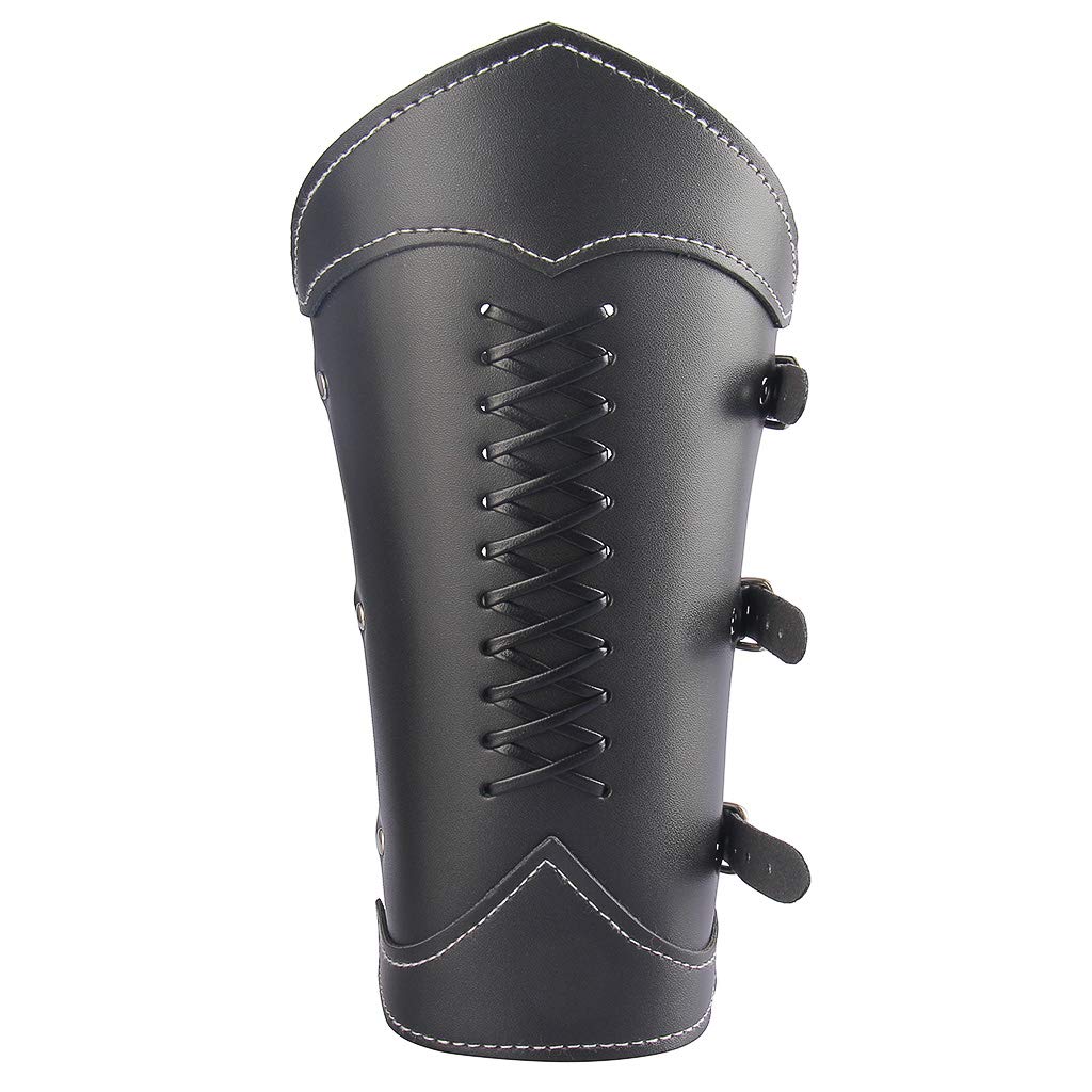 Leather Gauntlet Wristband Medieval Archery Bracers