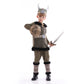 Funivals Boys Costume for Halloween Carnival，Boy Suit Role Play with Accessories Medium Viking Warrior