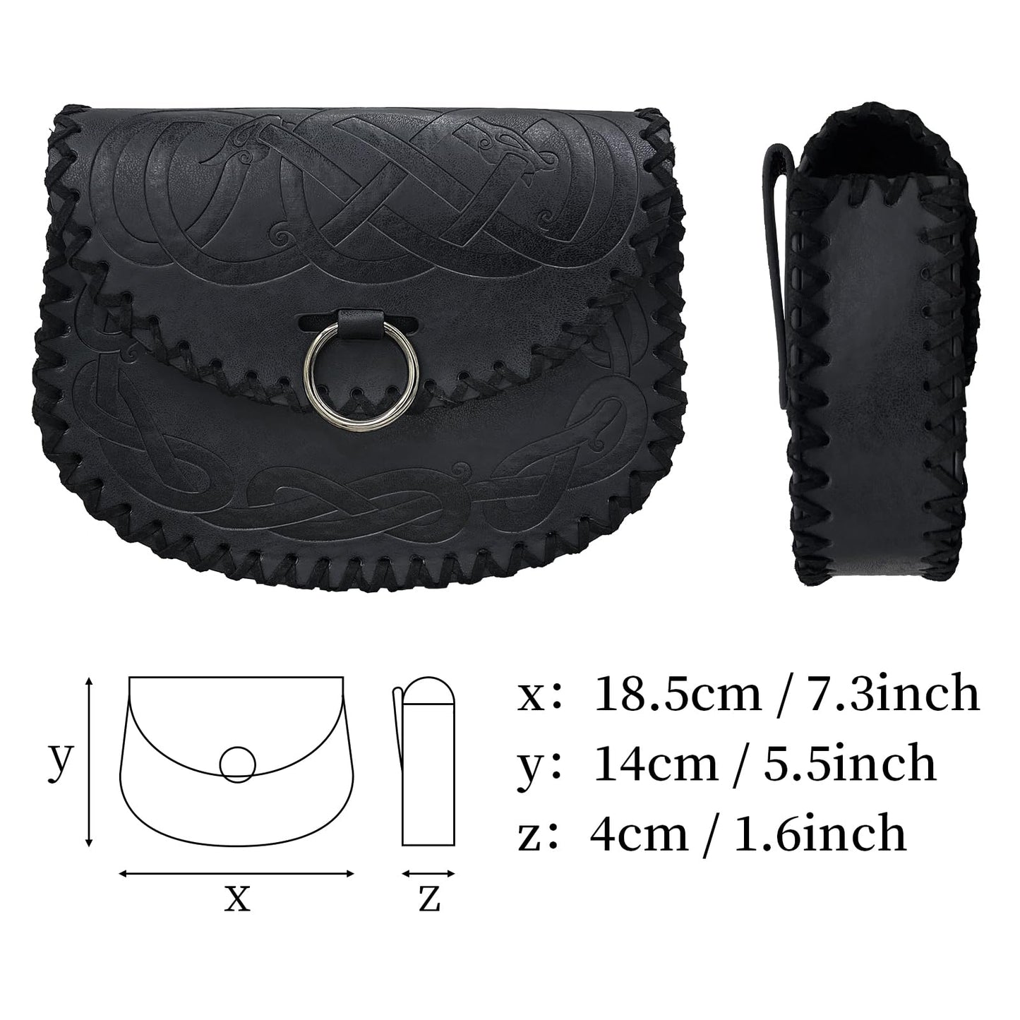 Viking Embossed Belt Bag