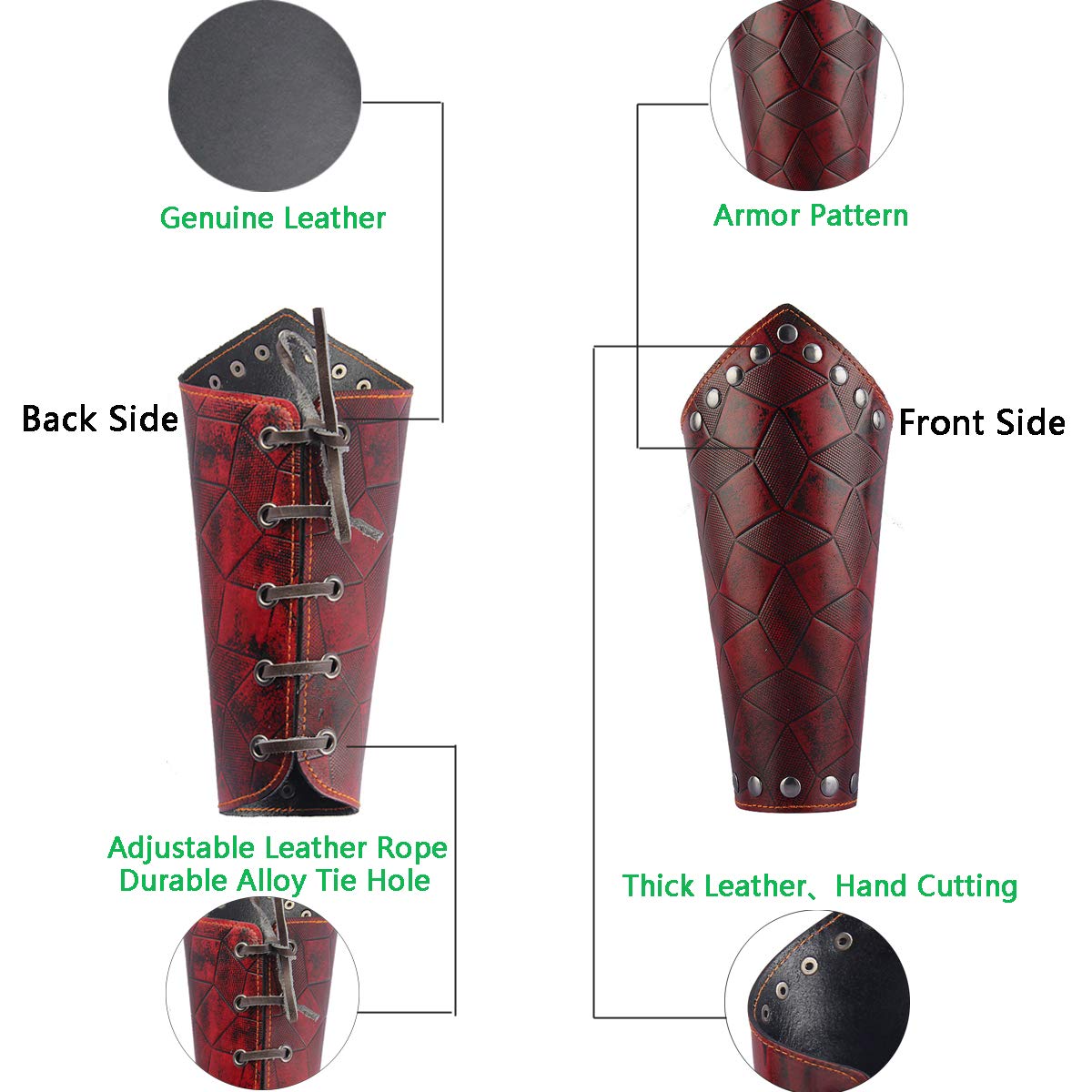 HiiFeuer Viking Shoulder Armor Set