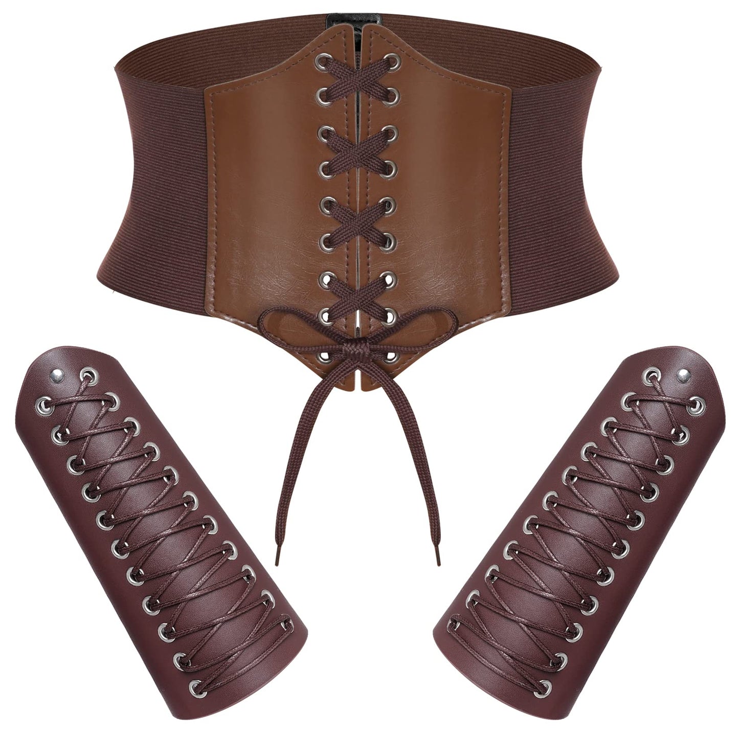 Faux Leather Cincher and Bracers