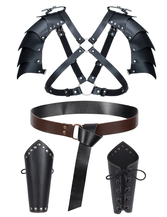 Medieval Knight Leather Belt Shawl