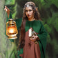 Pack of 5 Green and Brown Women's Renaissance Medieval Dress for Mardi Gras Carnival Dress Masquerade Party