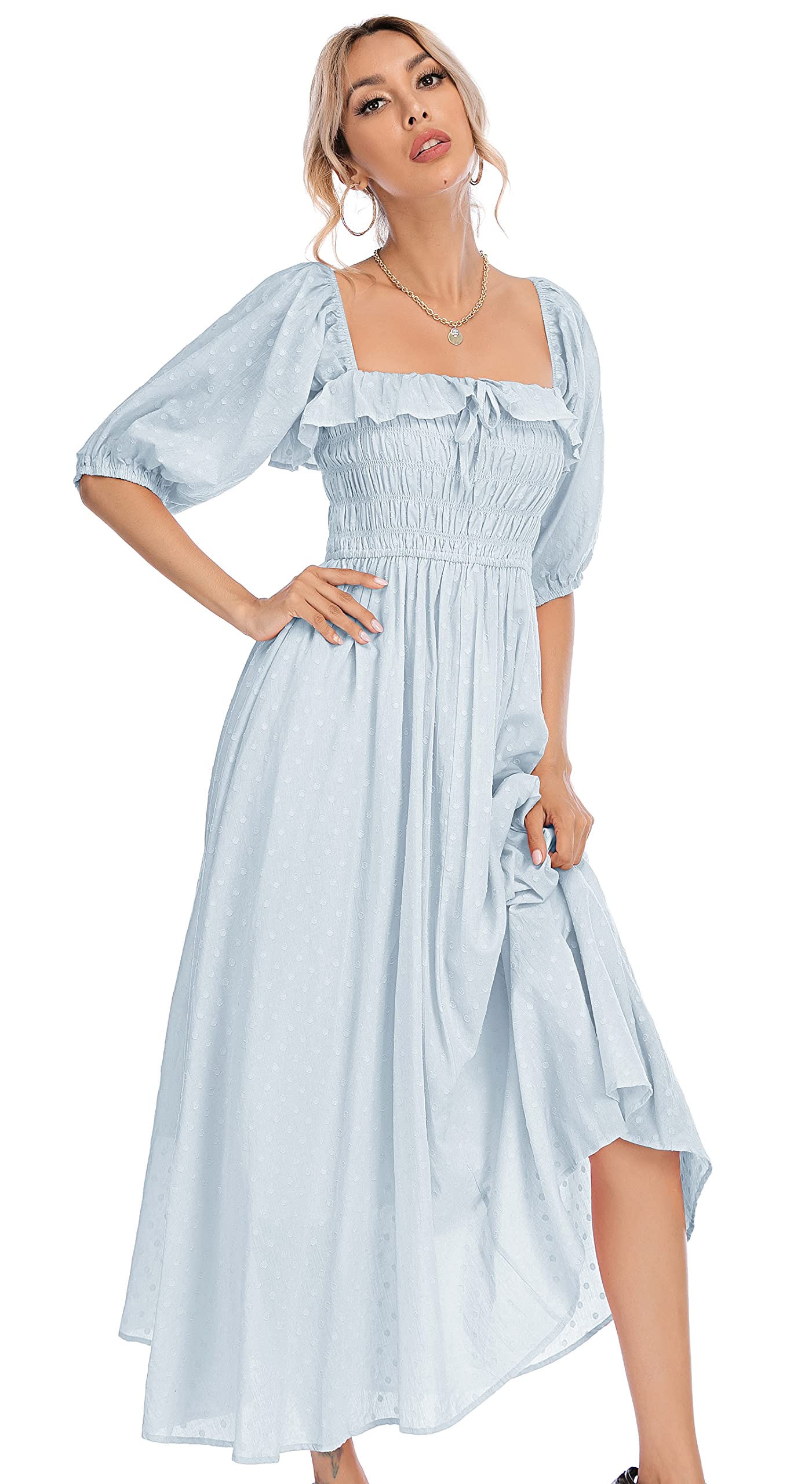 Half Sleeve Linen Dress