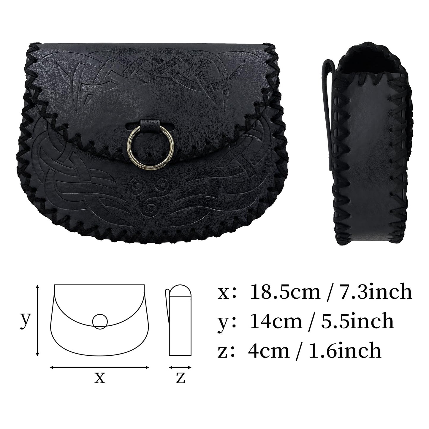 Viking Embossed Belt Bag