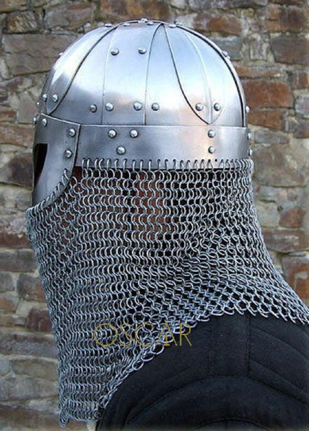 Viking Chainmail Helmet for Battle Armor