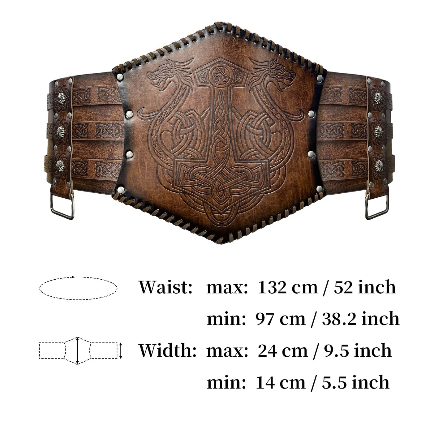 HiiFeuer Viking Embossed Waist Armor