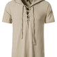 Modern Hemmed Summer Weight Cotton Tunic with Hood