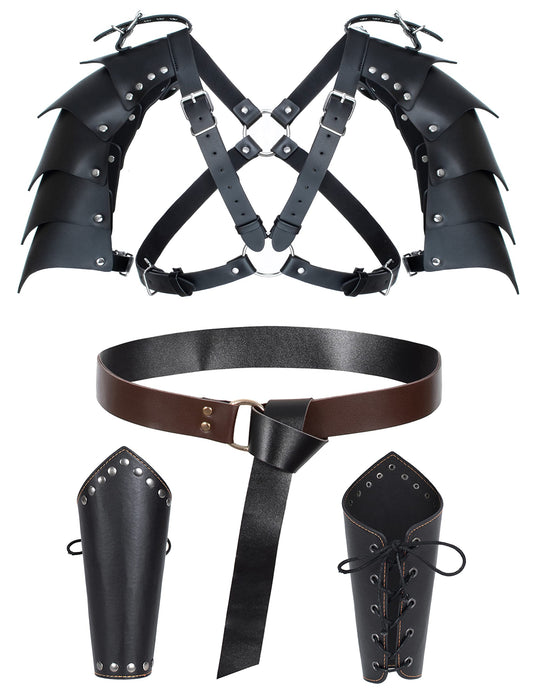 Medieval Knight Leather Belt Shawl
