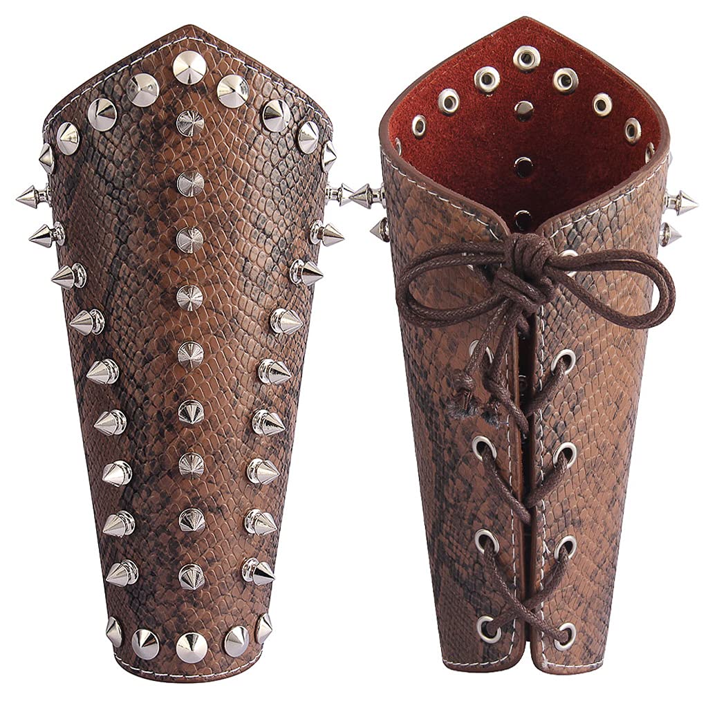 Leather Gauntlet Wristband Wrist Armor