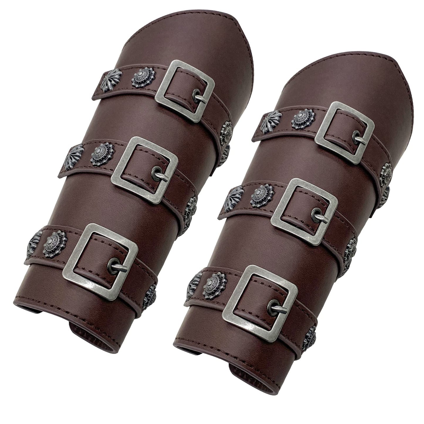 Jeilwiy Viking Bracers Medieval Leather Bracers