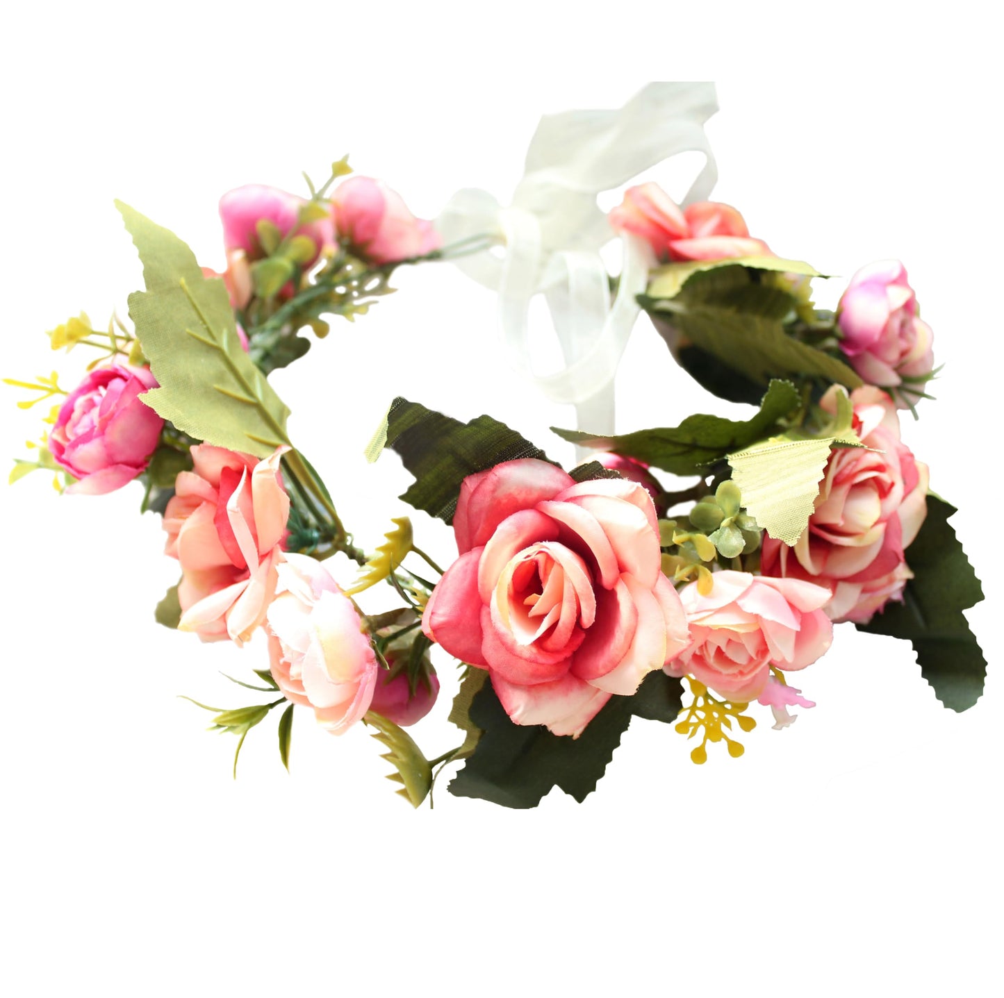 Vivivalue Floral Crown Girl Floral Headband Flower Headpiece Halo Wedding Party Photos I