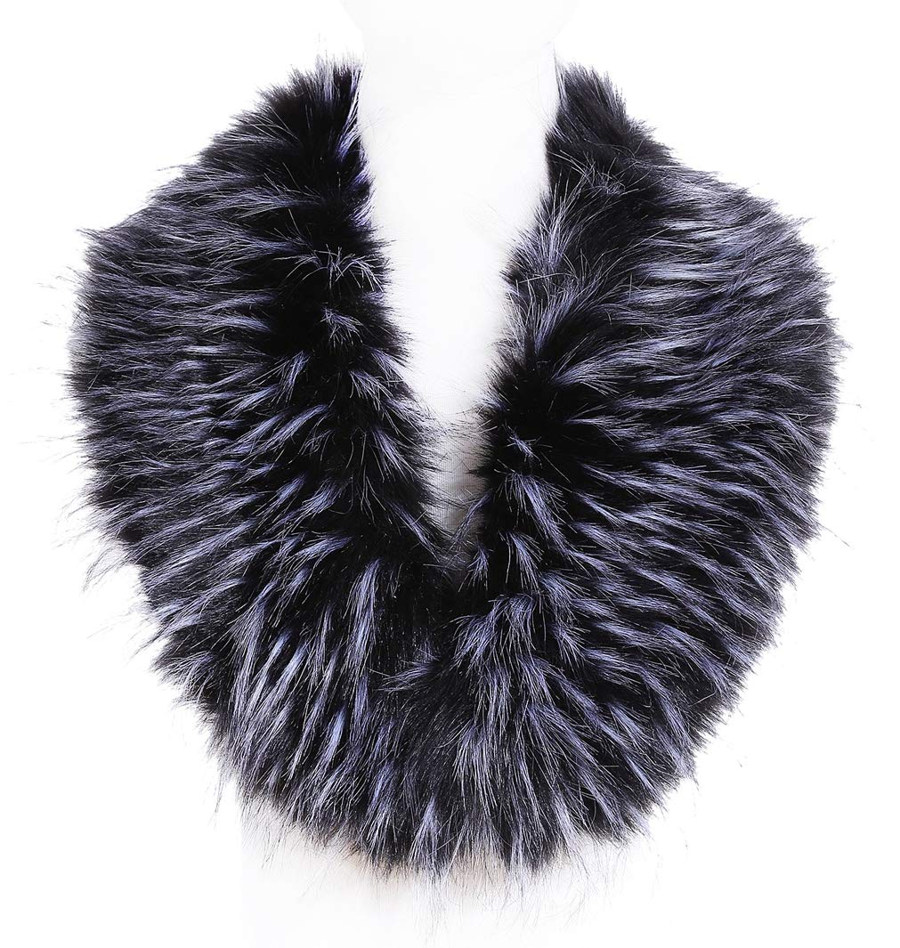 Soul Young Faux Fur Collar Women's Neck Warmer Scarf Wrap 80cm,31.5in A-nature