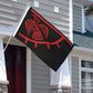 Red and Black Norse Viking Raven Flag 3x5ft