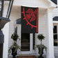 Red and Black Norse Viking Raven Flag 3x5ft