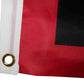 Trade Winds 3x5 Viking Raven Red Black 150D Woven Polyester Nylon Flag 3'x5' Banner Grommets Heavy (UV Fade Proof Heavy Duty Wind Resistant Fabric)