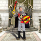 Latocos Knight Costume for Boys Medieval Dress Up Halloween Costumes Role Play Set Accessories Sword Cape Shield for Kids