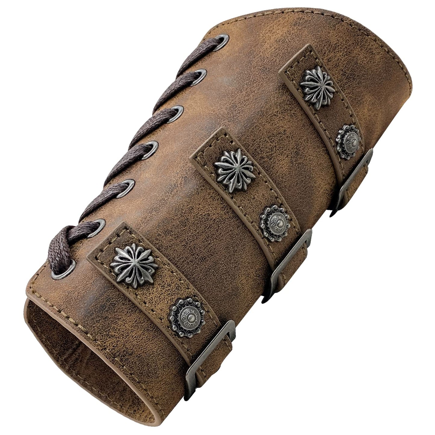 Jeilwiy Viking Bracers Medieval Leather Bracers