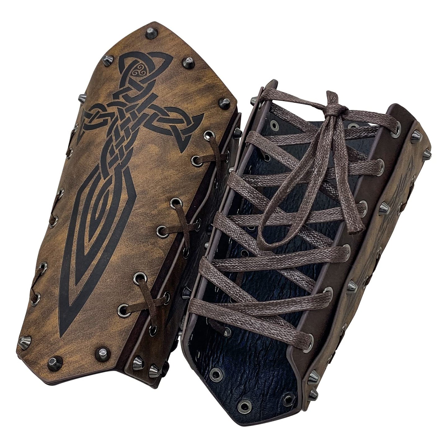 Leather Bracer Arm Cuff Armor Medieval Vambrace