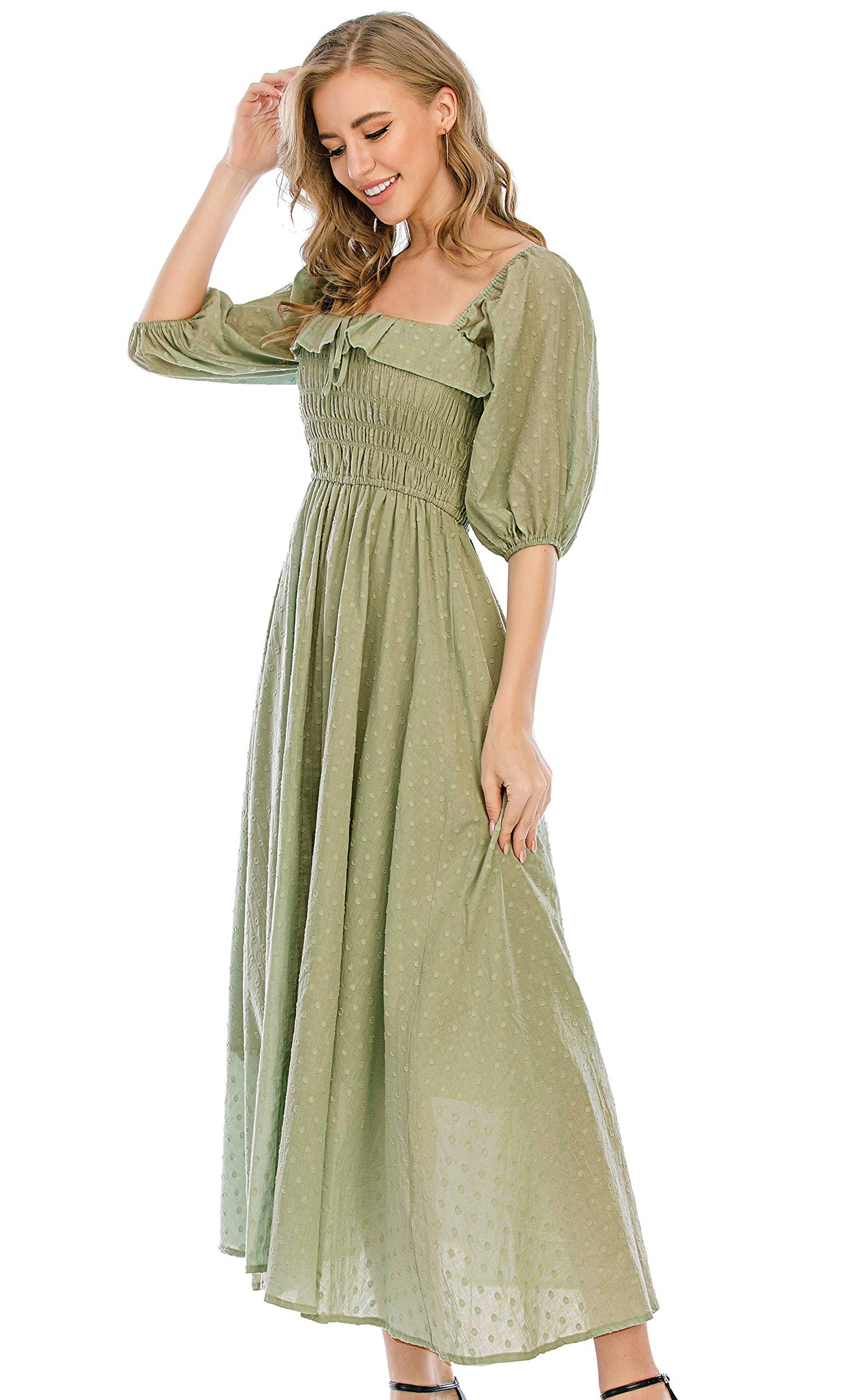 Half Sleeve Linen Dress